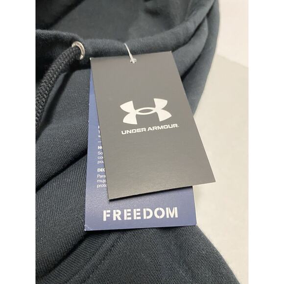 NWT Under Armour Sweatshirt Women’s Medium Freedom Rival Fleece USA Logo Hoodie - Picture 3 of 7
